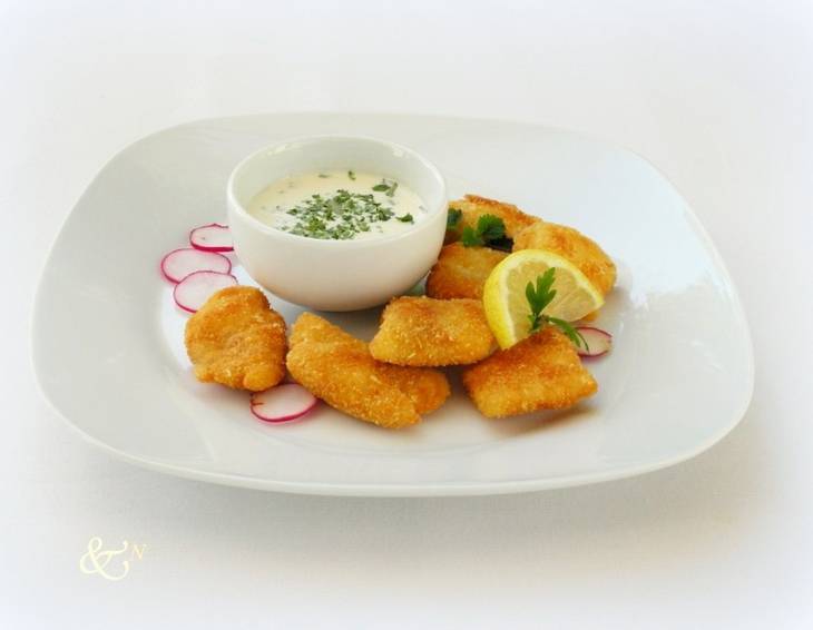 Chicken-Nuggets mit Knoblauchdip