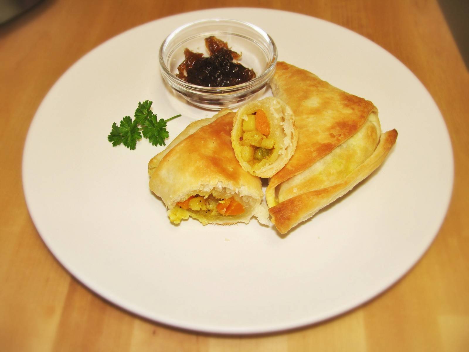 Indische Samosas Veggie-Style