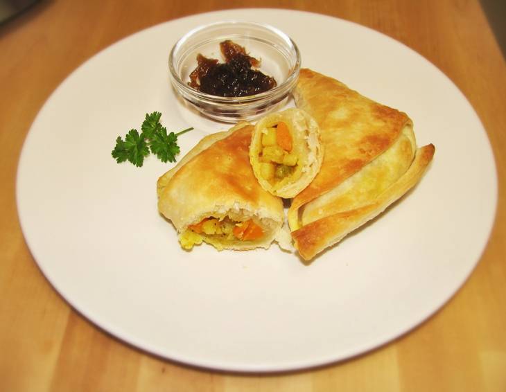 Indische Samosas Veggie-Style