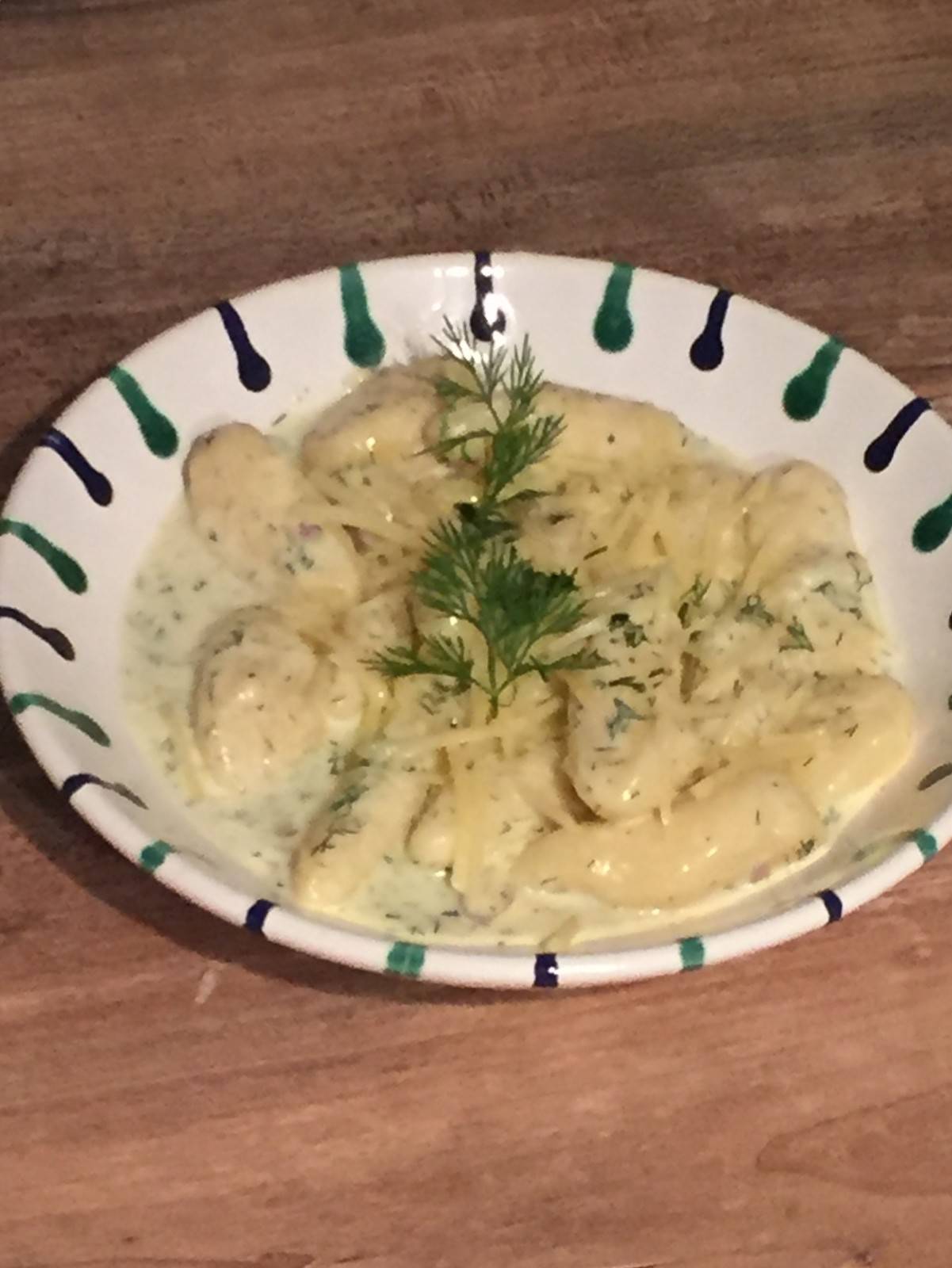 Gnocchi mit Dill-Käsesauce