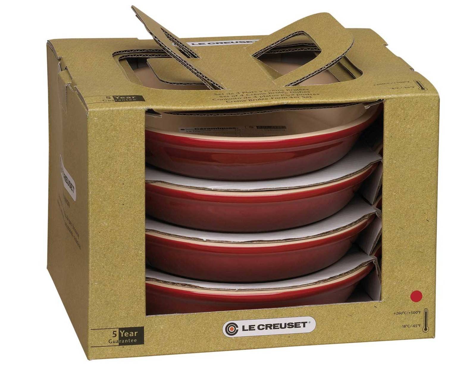 4er Set Crème Brulée Le Creuset