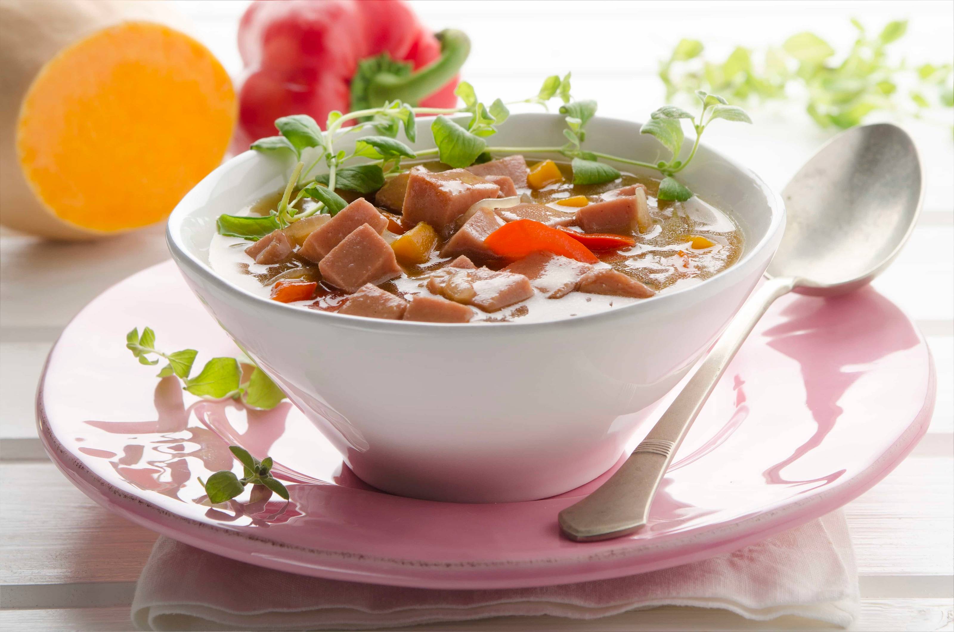 Leberkäse-Kürbis-Eintopf Rezept