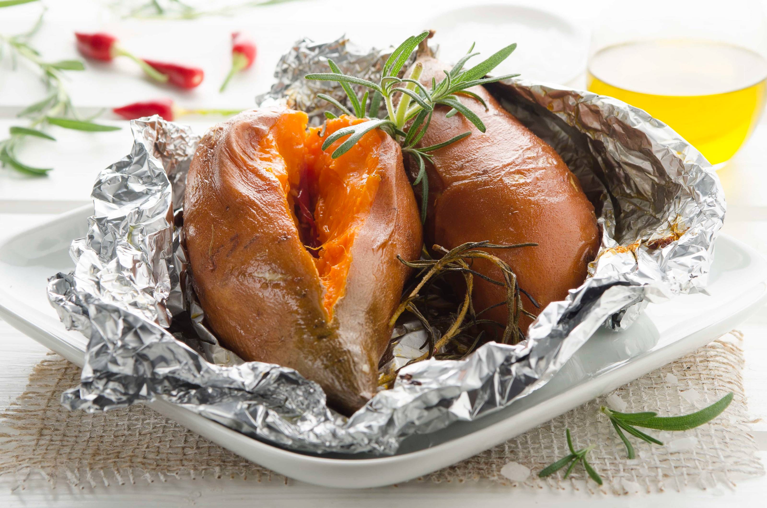 Süßkartoffel in der Folie Rezept