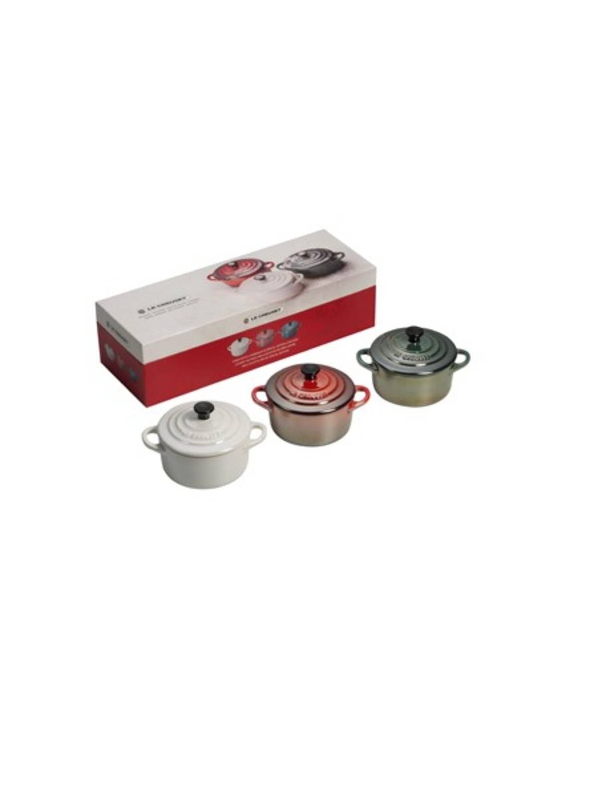 Le Creuset Mini-Cocotte 3er-Set Winter Treueprämie