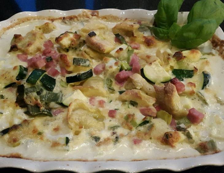 Schnelle Tortiglioni mit Zucchini
