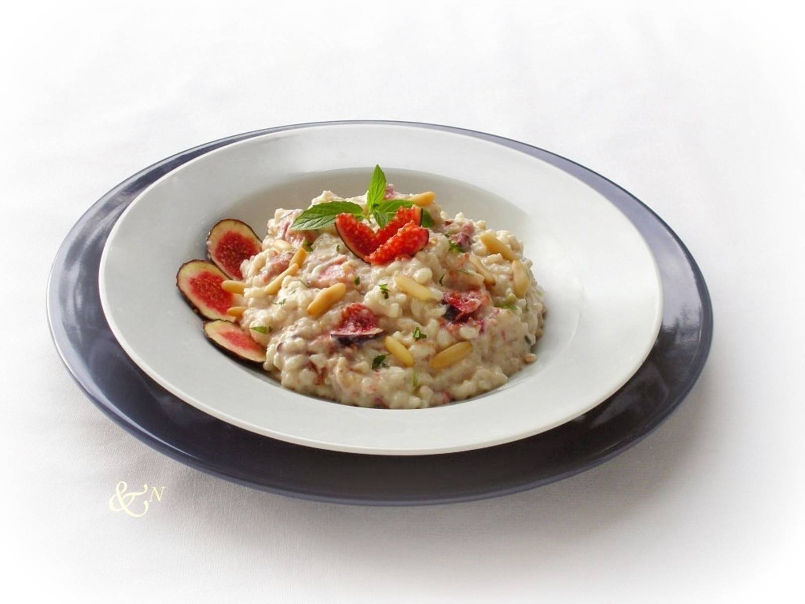 Feigen-Risotto mit Gorgonzola