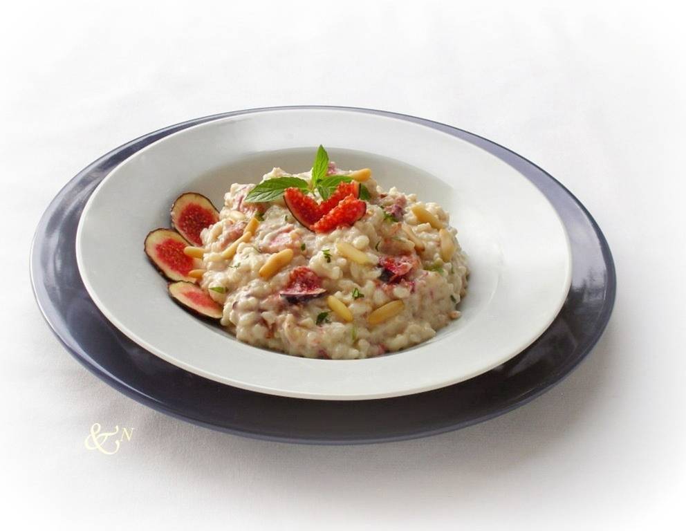 Feigen-Risotto mit Gorgonzola Feigen-Risotto mit Gorgonzola