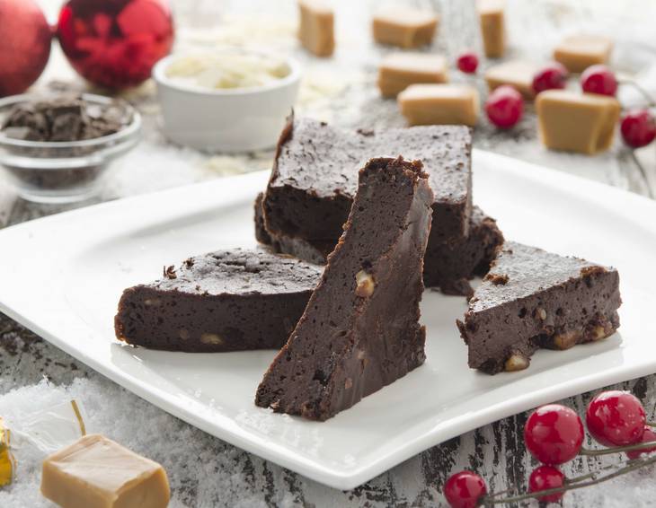 Weihnachtliche Schoko-Brownies