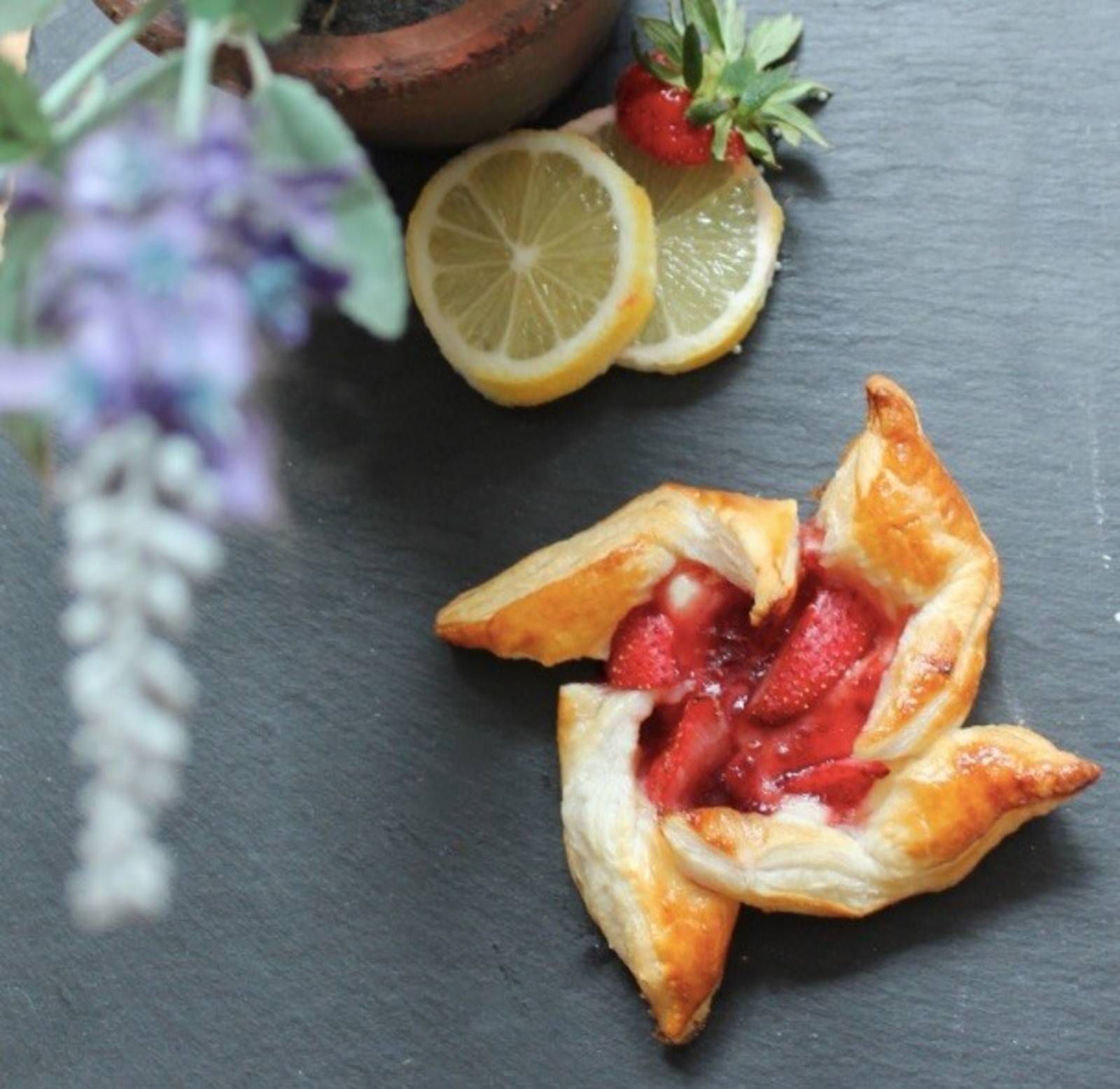 Erdbeer-Zitronen-Räder Erdbeer-Zitronen-Räder