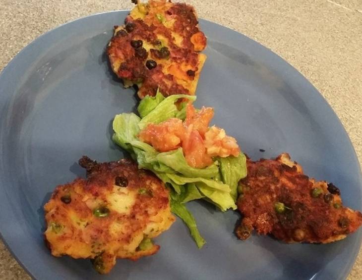 Topfen-Schinken-Mozzarella-Laibchen Topfen-Schinken-Mozzarella-Laibchen