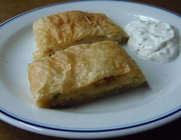 Schinken-Käse-Strudel