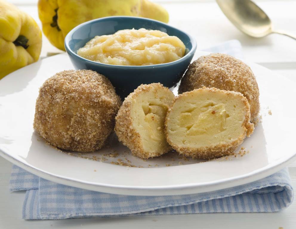Quitten-Topfenknödel Quitten-Topfenknödel