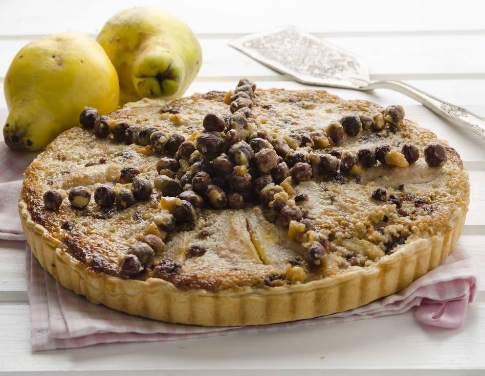 Quittenkuchen mit Karamellnüssen Quittenkuchen mit Karamellnüssen