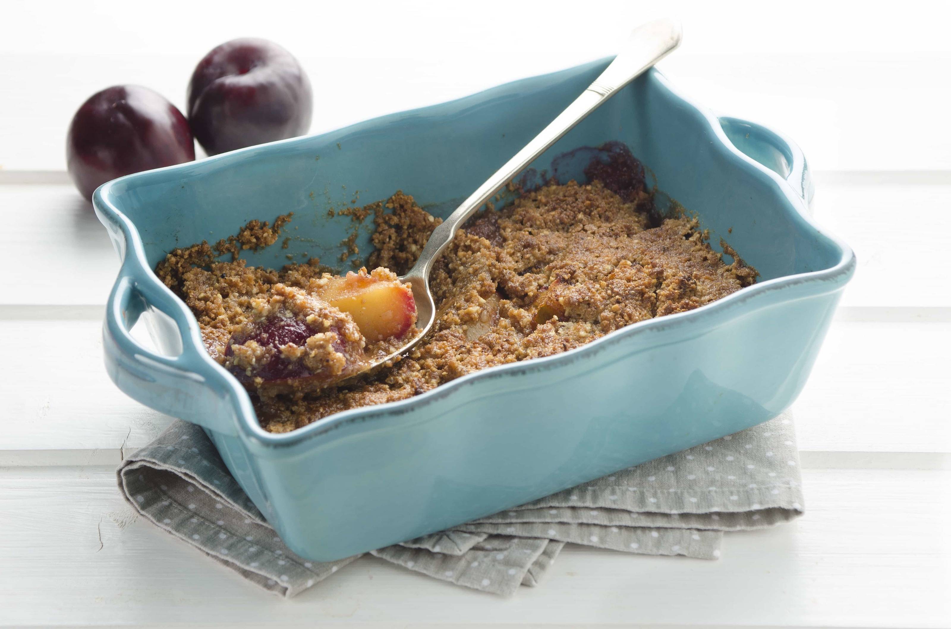 Zwetschken-Keks-Crumble Rezept