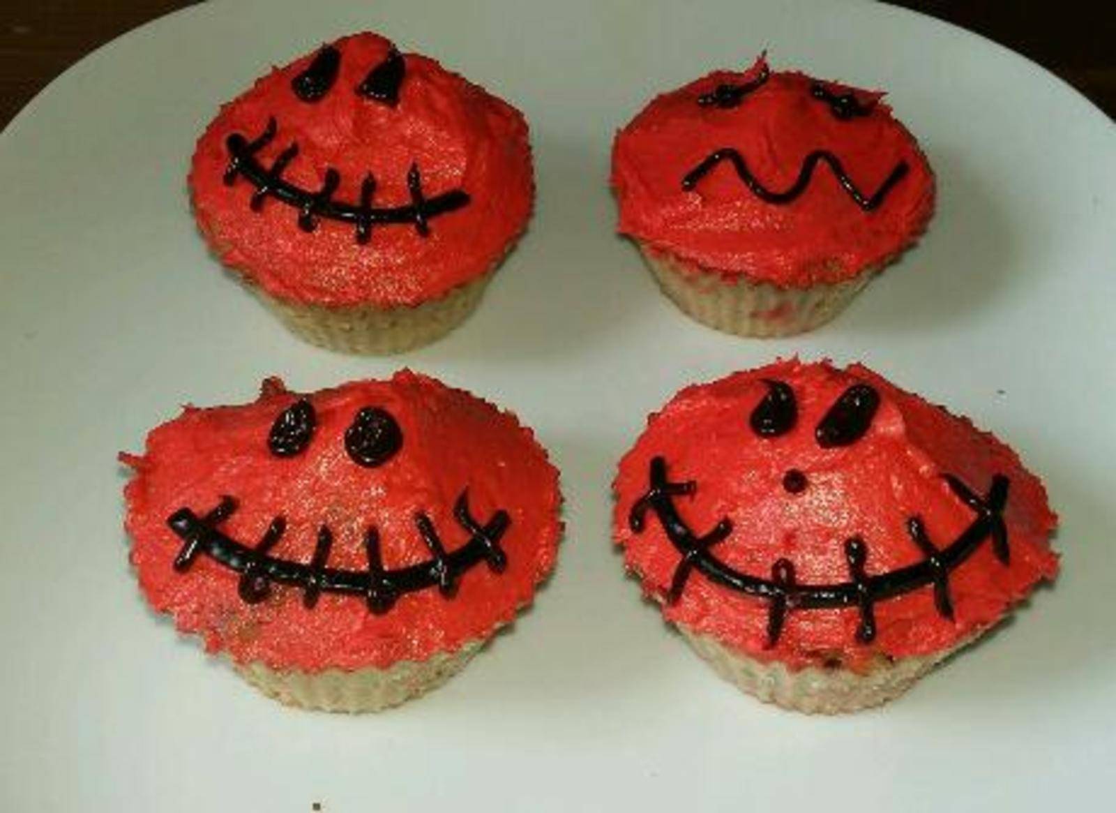 Halloween Kürbis Cupcakes
