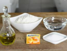 Schritt 1: Zutaten für Weizentortillas. Schritt 1: Zutaten für Weizentortillas.