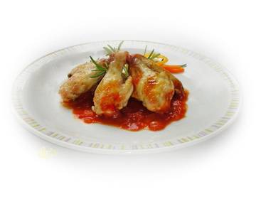 Chicken Wings mit feuriger Barbecuesauce Chicken Wings mit feuriger Barbecuesauce