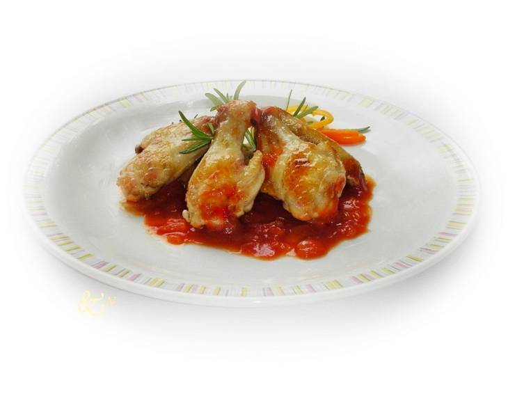 Chicken Wings mit feuriger Barbecuesauce Chicken Wings mit feuriger Barbecuesauce