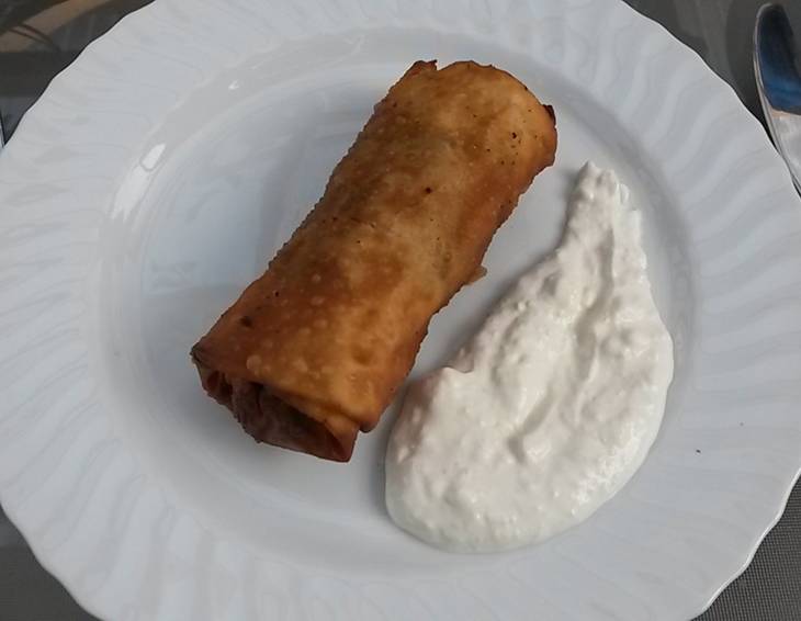Blunzen-Frühlingsrolle Blunzen-Frühlingsrolle