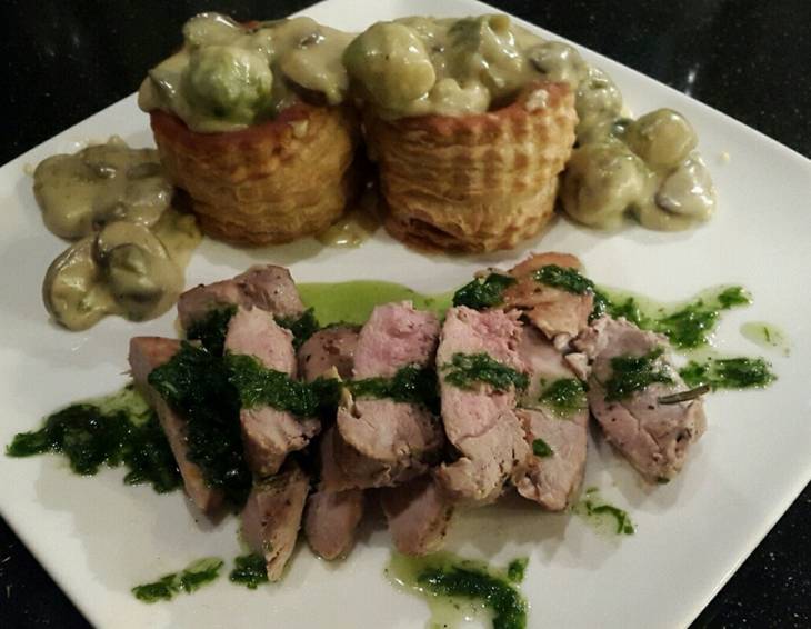 Fasanenfilet mit Gemüseragout Fasanenfilet mit Gemüseragout