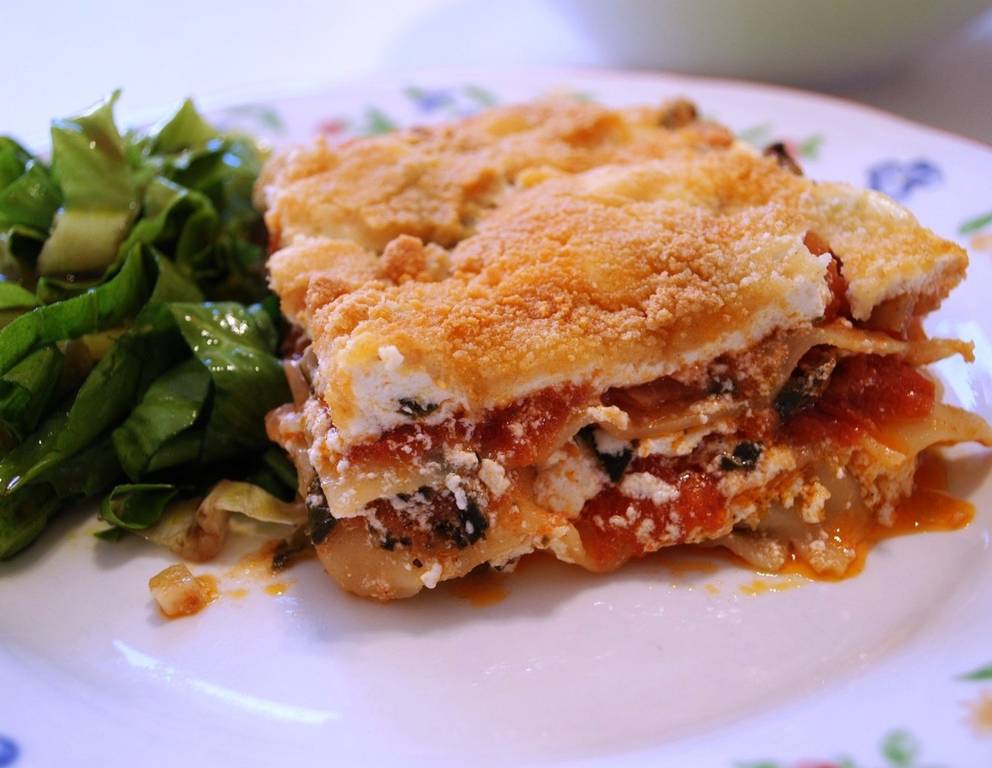 Lasagne mit Mangold Lasagne mit Mangold