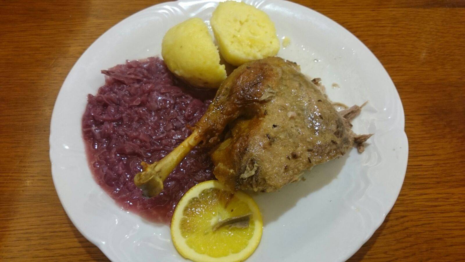 Gänsebraten mit Rotkraut