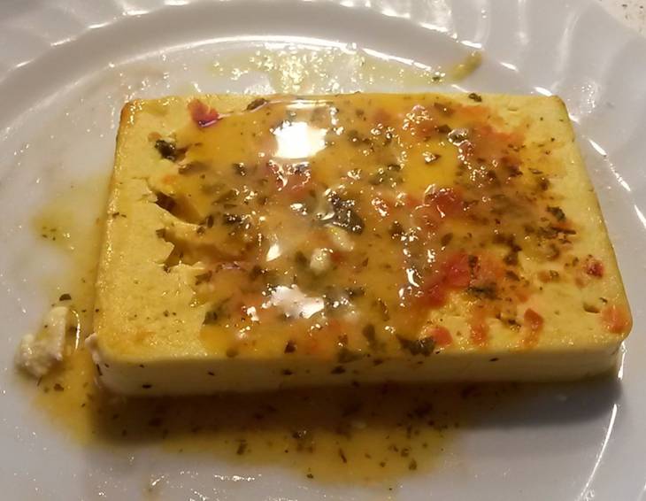 Gebratener Schafkäse Gebratener Schafkäse