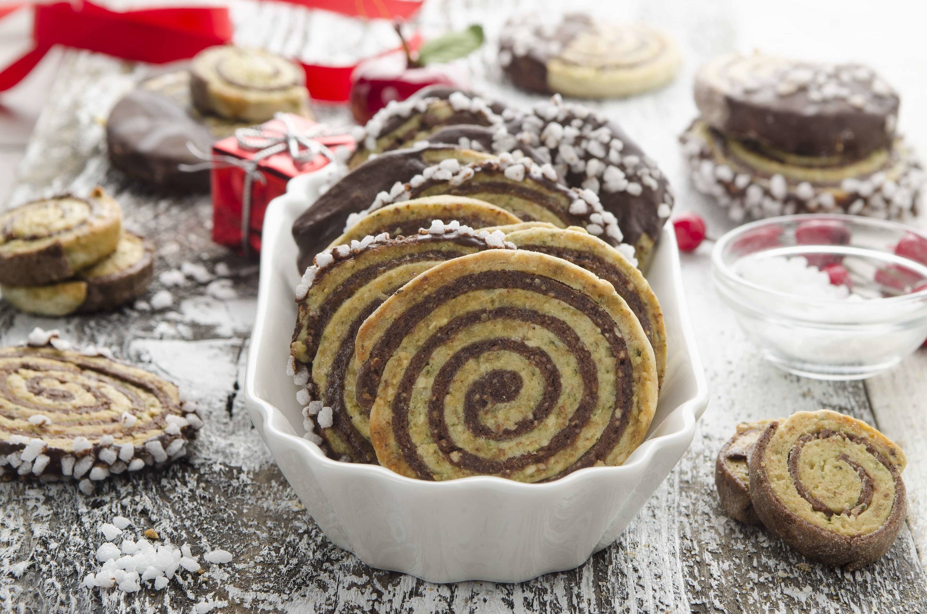Schoko-Kürbiskern-Schnecken