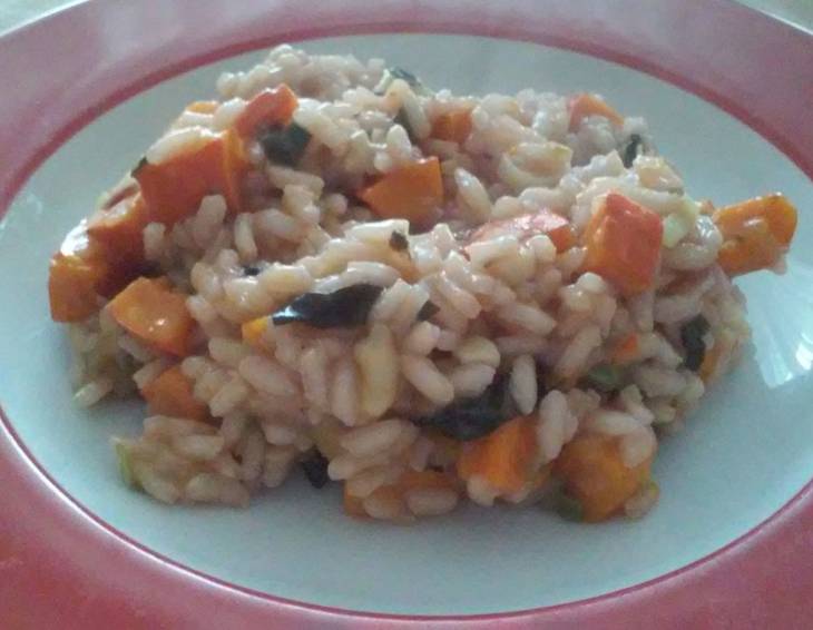 Risotto mit Kürbis und Maroni Risotto mit Kürbis und Maroni