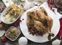 Weihnachtspute mit zweierlei Pastinake und Buchweizen Weihnachtspute mit zweierlei Pastinake und Buchweizen