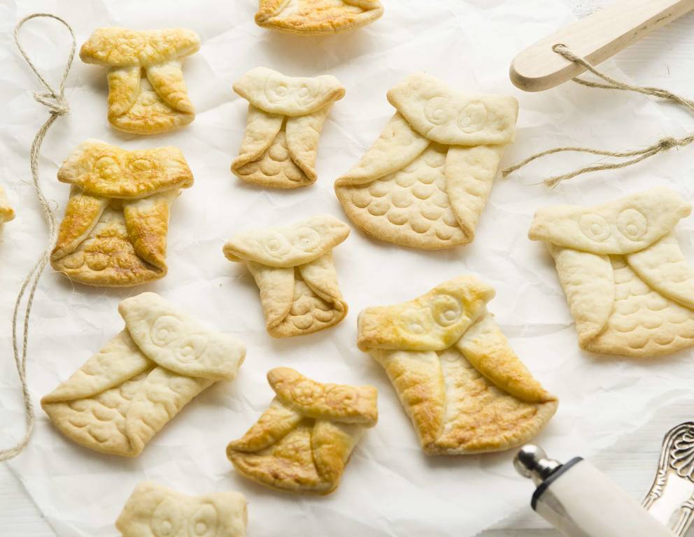 Eulen-Kekse ohne Keksausstecher Eulen-Kekse ohne Keksausstecher