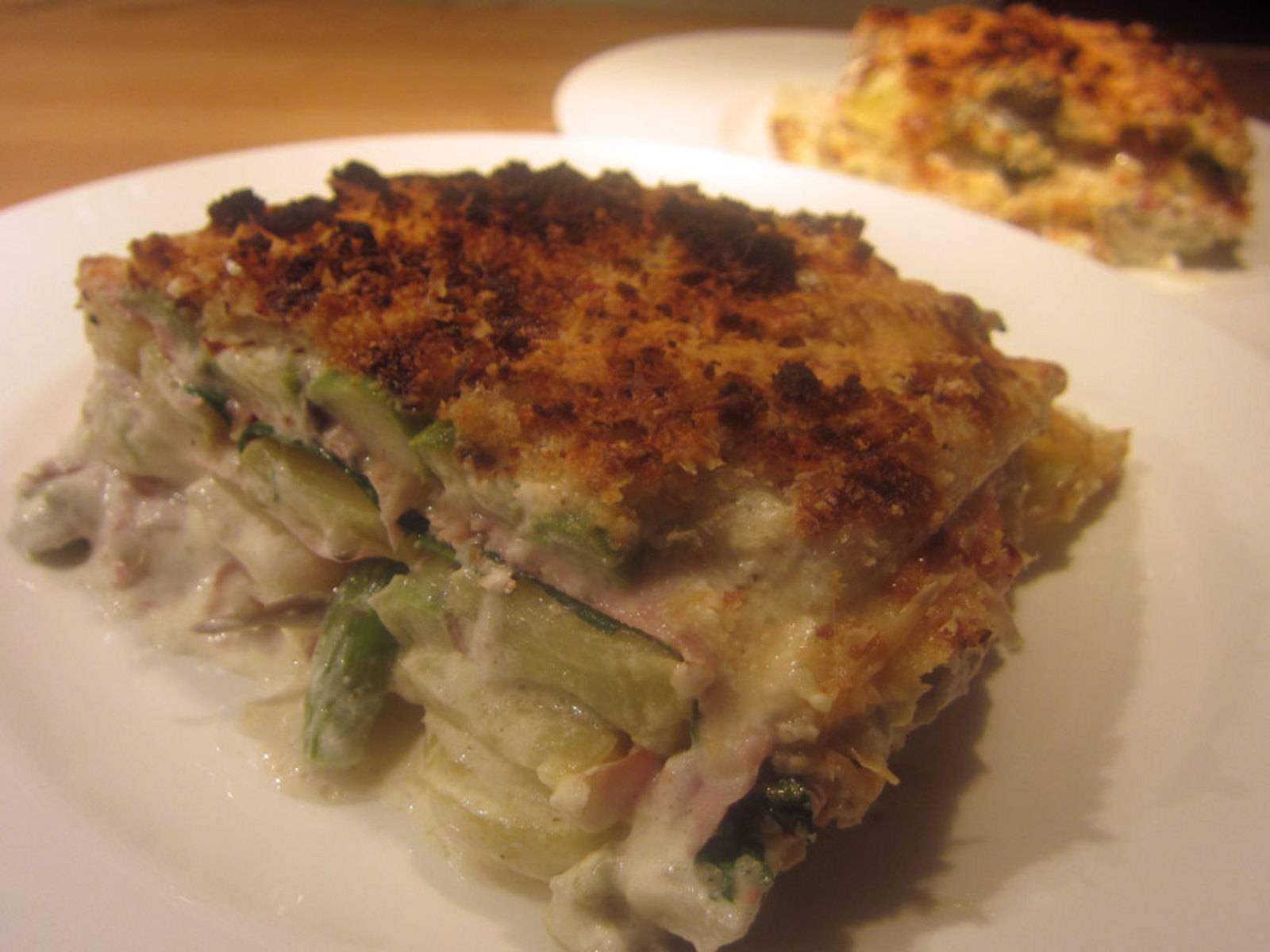 Spargelgratin