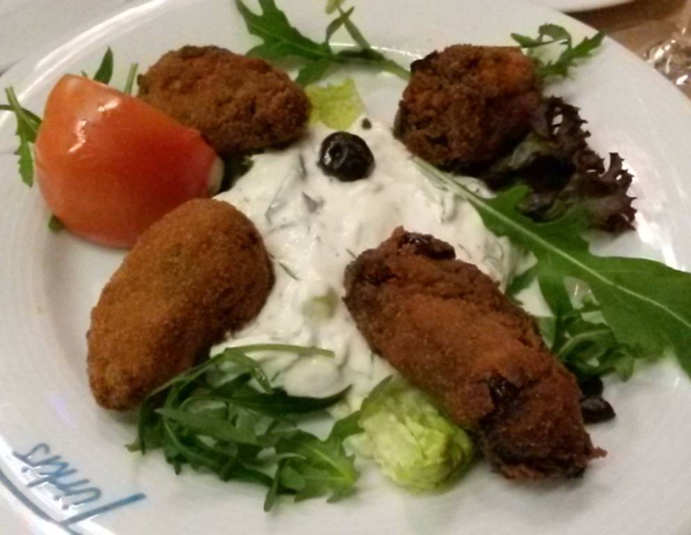 Gebackene Melanzaniröllchen Gebackene Melanzaniröllchen