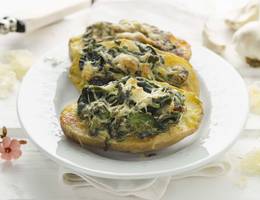 Gratinierte Brennnessel-Erdäpfel Gratinierte Brennnessel-Erdäpfel