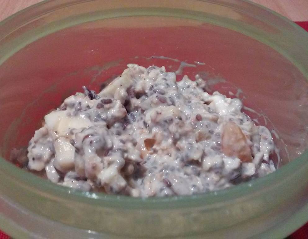 Overnight Oats mit Mandarine, Banane und Cranberries Overnight Oats mit Mandarine, Banane und Cranberries