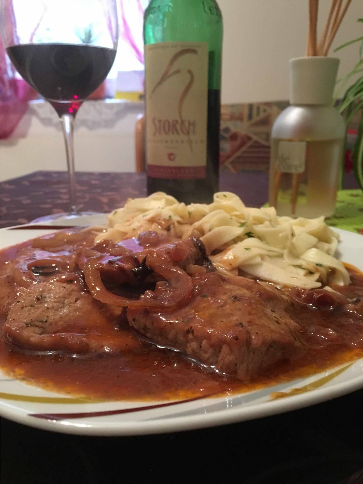 Rotwein-Schnitzel