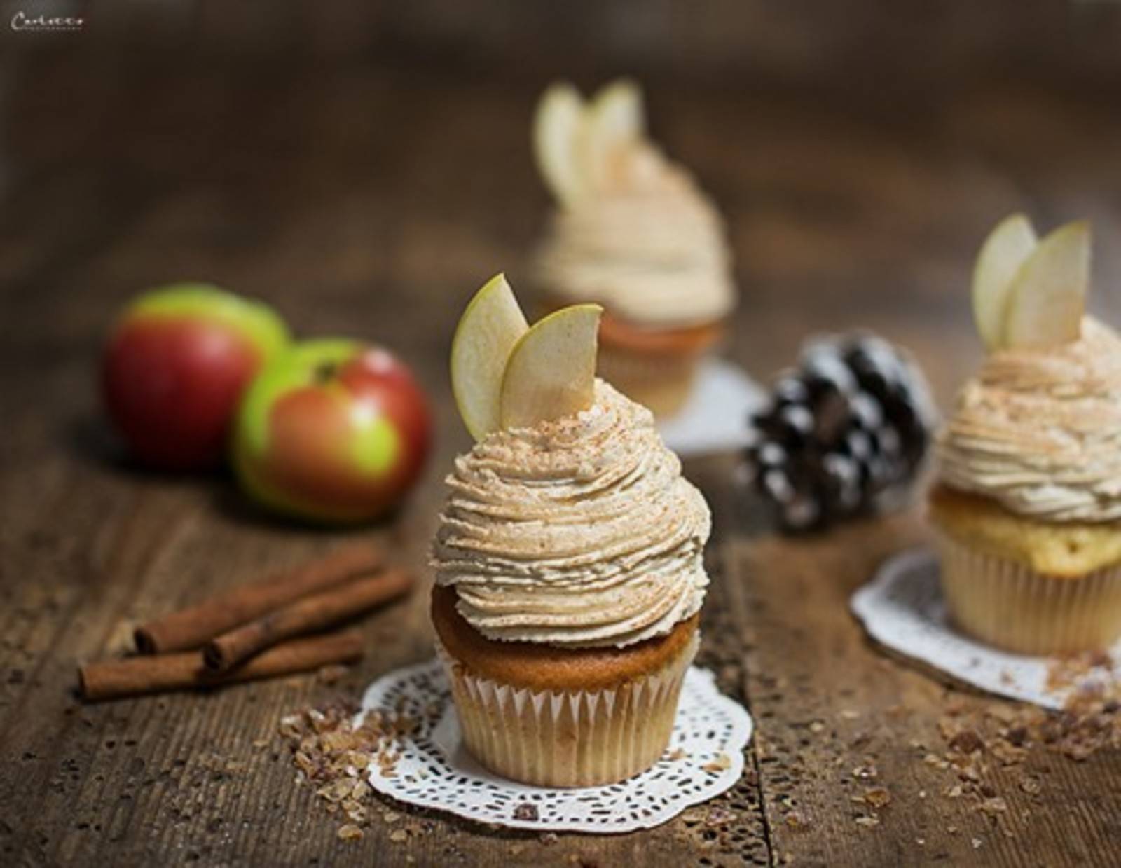 Bratapfel Cupcakes Rezept