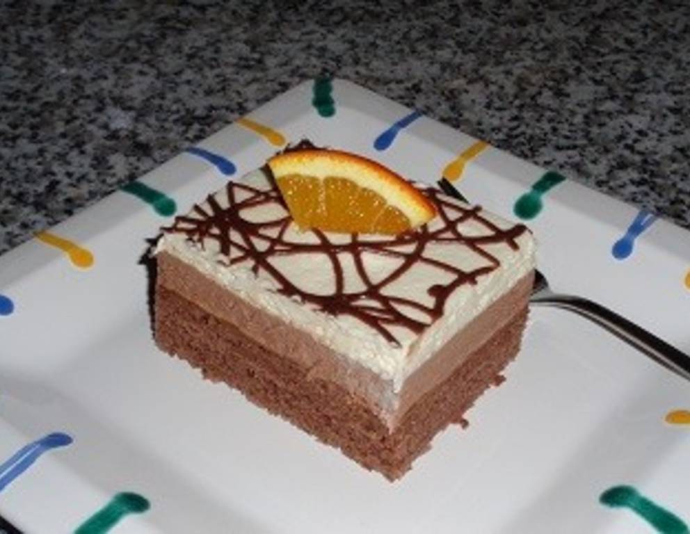 Orangen-Schoko Schnitte Orangen-Schoko Schnitte