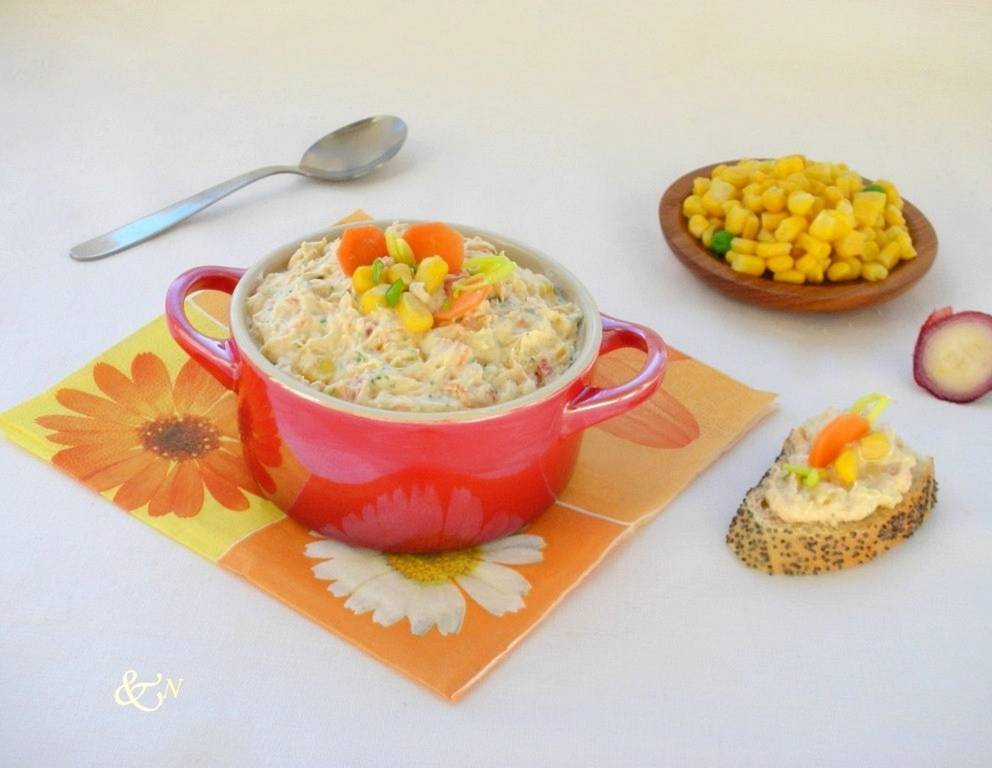 Süße Thunfischpaste mit Zuckermais Süße Thunfischpaste mit Zuckermais