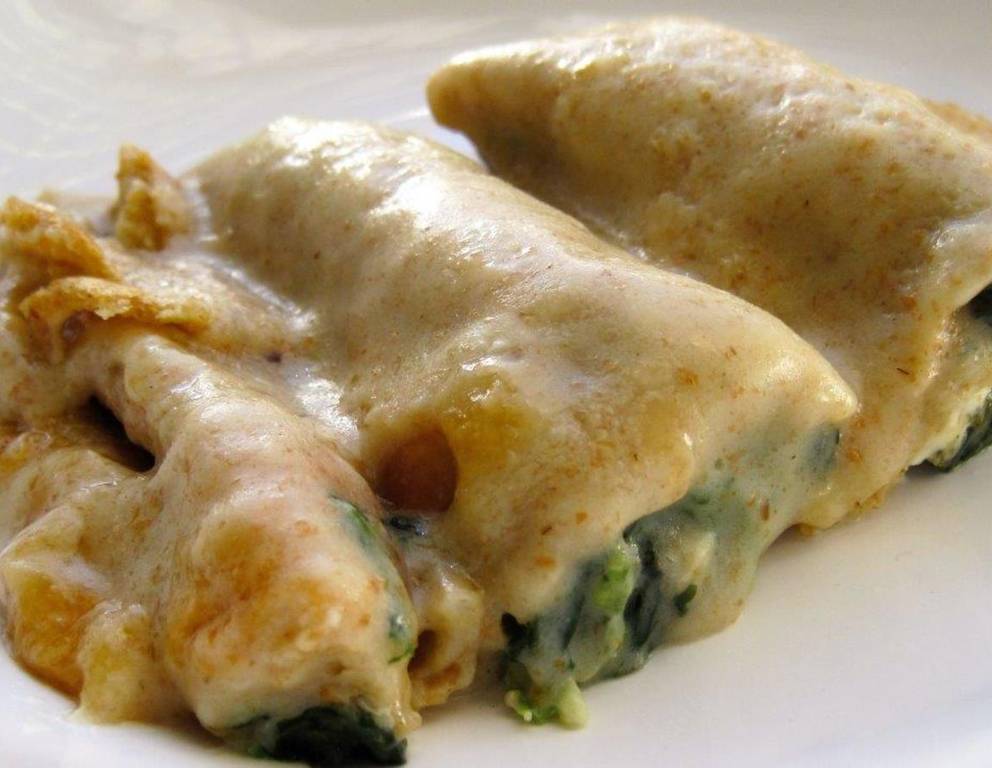 Crespelle mit Spinatfüllung Crespelle mit Spinatfüllung