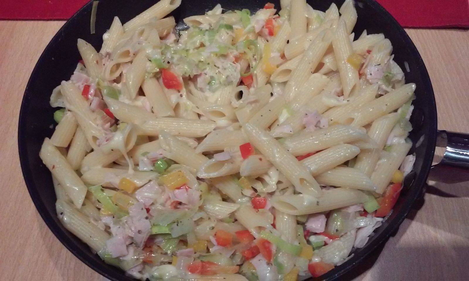 Penne mit buntem Gemüse