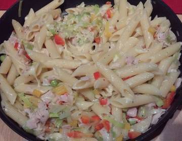 Penne mit buntem Gemüse Penne mit buntem Gemüse