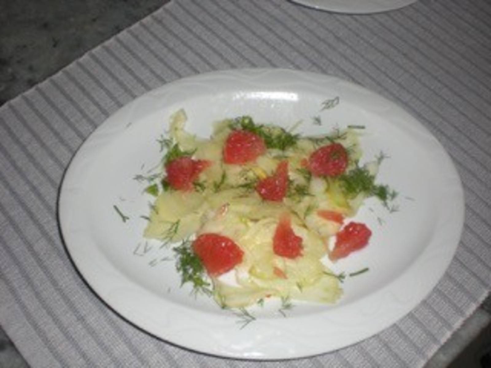 Lauwarmer Fenchelsalat mit Grapefruit