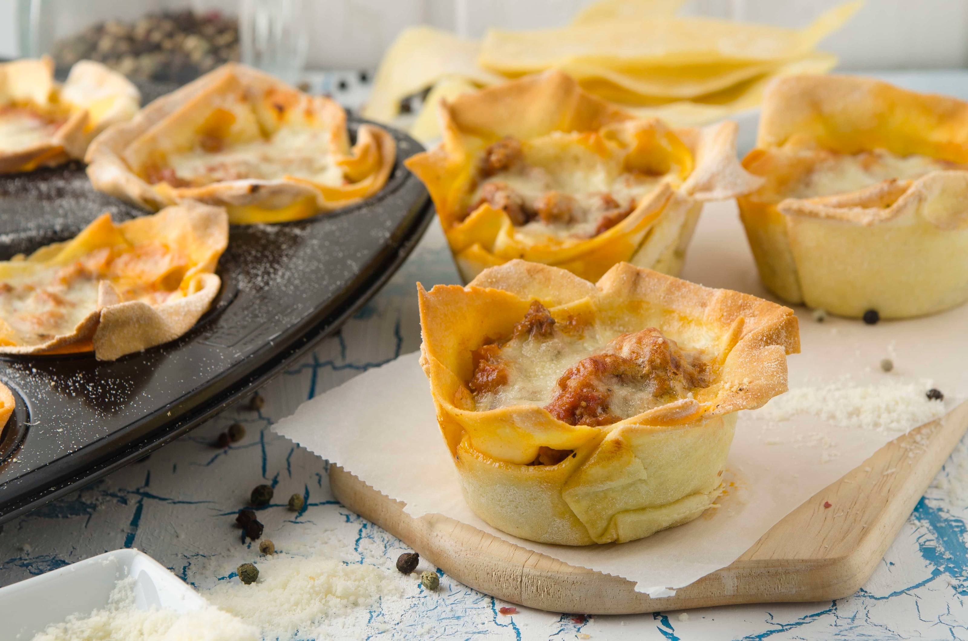 Lasagnen-Muffins Rezept
