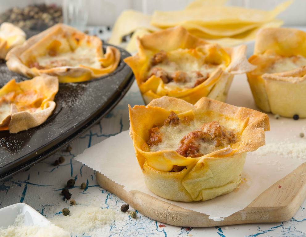 Lasagne-Muffins Lasagne-Muffins