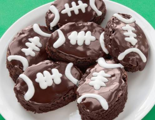 American Football Brownies Rezept