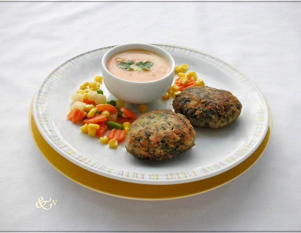 Faschierte Laibchen mit Spinat Faschierte Laibchen mit Spinat