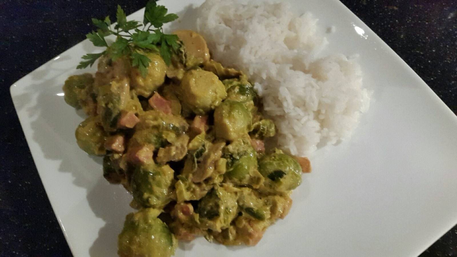 Kohlsprossen-Curry Kohlsprossen-Curry