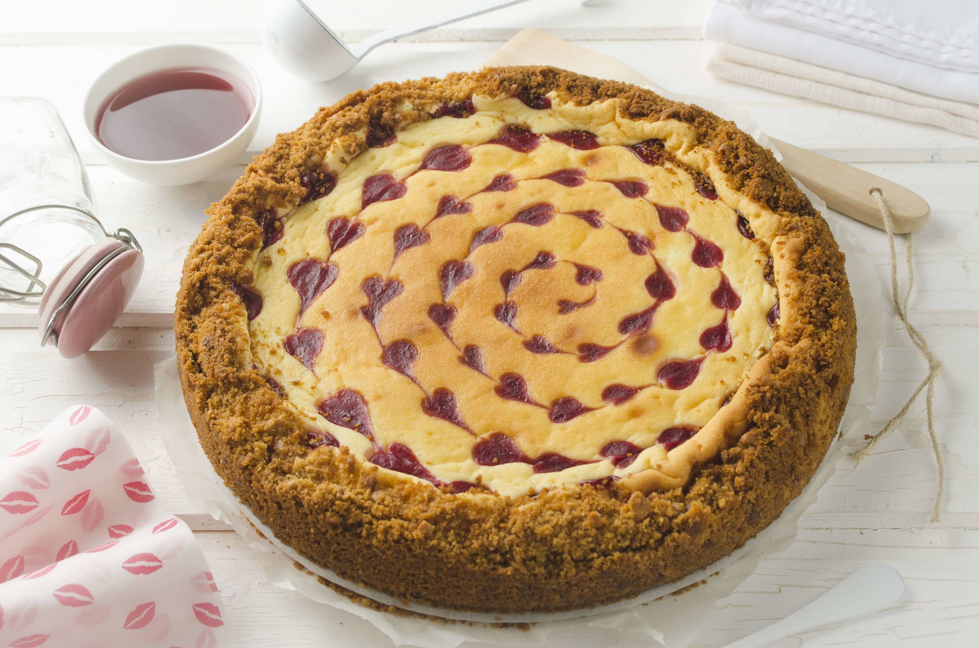 Herz-Cheesecake Rezept