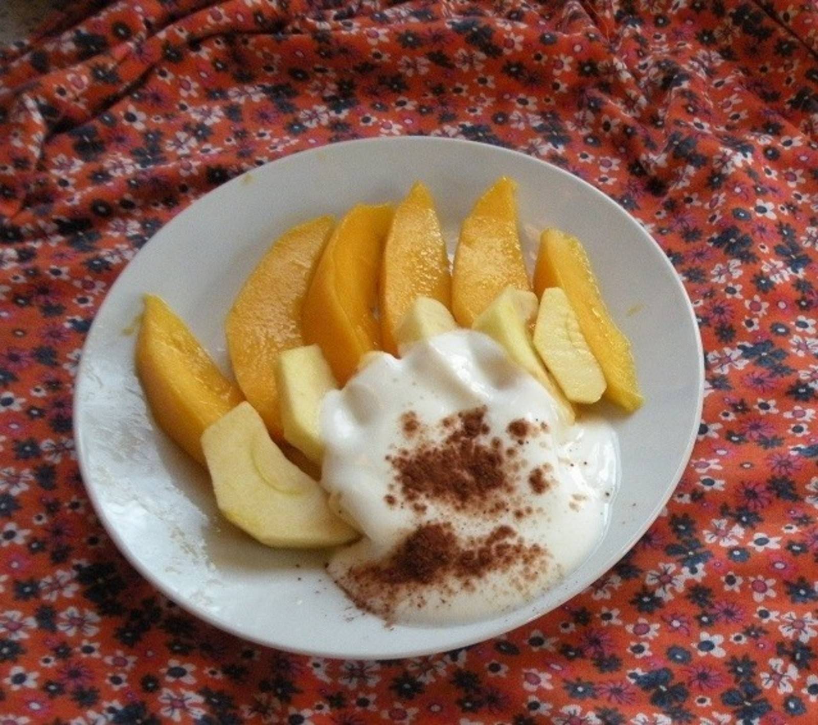 Apfel-Mango-Dessert